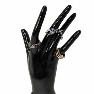 Silver and Gold Tone Rings Lot